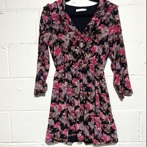 Floral long sleeve dress
